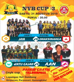 SRIKANDI DARI TIM JAYA DAN DHAKSINARGA AKAN MENEMANI LAM ANDA DI NYB CUP 3 2019